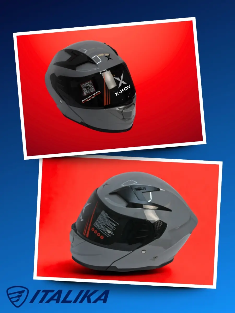 Casco X-KOV gris